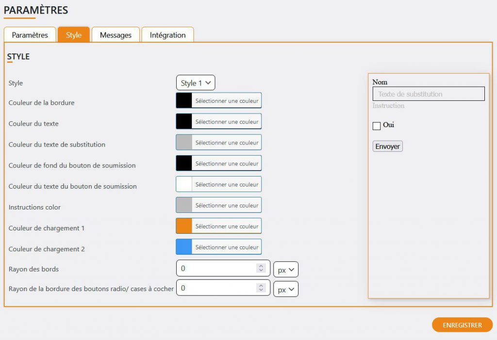 Wypo Documentation Formmaster Configuration Style
